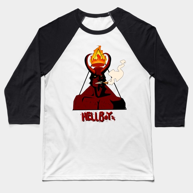 Hellboy Baseball T-Shirt by Korenev74